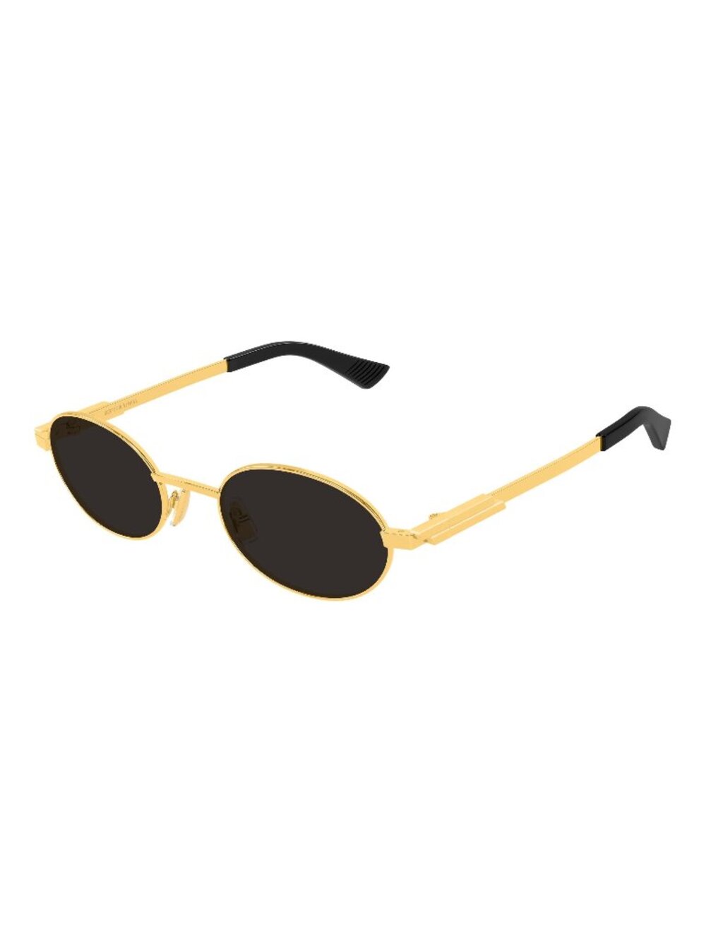 New Bottega Veneta Unisex Sunglasses Gold Grey Lens Metal Frame BV1470S 001 52
